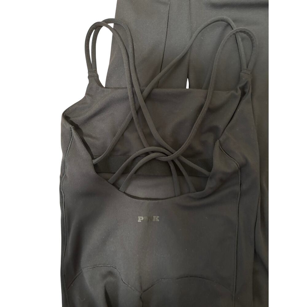 PINK Victoria's Secret Black Strappy Jumpsuit XS - Picture 8 of 10